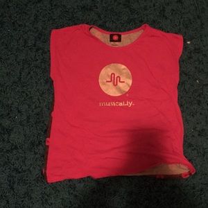 Musical.ly pajamas shirt and pants pair.